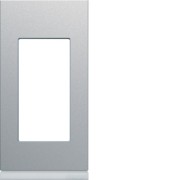 Plaque 1M titane - APPAREILLAGE MURAL GALLERY HAGER WXP0101