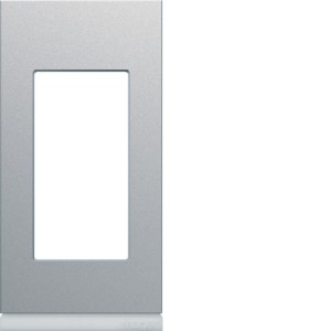 Plaque 1M titane - APPAREILLAGE MURAL GALLERY HAGER WXP0101