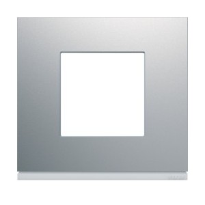 Plaque 1P titane - APPAREILLAGE MURAL GALLERY HAGER WXP0102