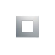 Plaque 1P titane - APPAREILLAGE MURAL GALLERY HAGER WXP0102