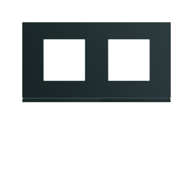 Plaque 2P H71 night - APPAREILLAGE MURAL GALLERY HAGER WXP0212