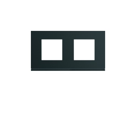 Plaque 2P H71 night - APPAREILLAGE MURAL GALLERY HAGER WXP0212