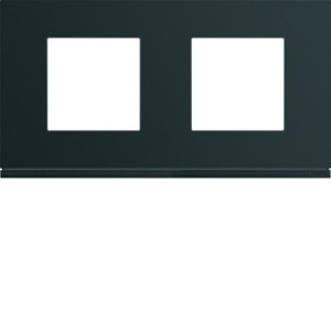 Plaque 2P H71 night - APPAREILLAGE MURAL GALLERY HAGER WXP0212