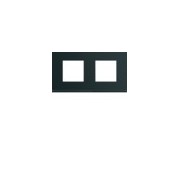 Plaque 2P H71 night - APPAREILLAGE MURAL GALLERY HAGER WXP0212