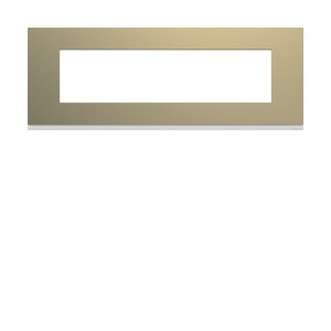 Plaque 8M E71 champagne - APPAREILLAGE MURAL GALLERY HAGER WXP0408