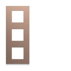 Plaque 3P V71 rosé - APPAREILLAGE MURAL GALLERY HAGER WXP0543