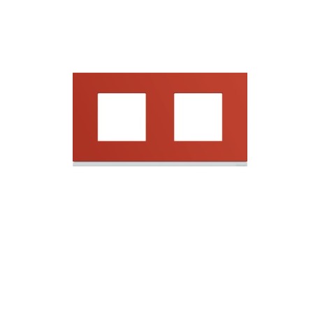 Plaque 2P H71 eglantine - APPAREILLAGE MURAL GALLERY HAGER WXP0612