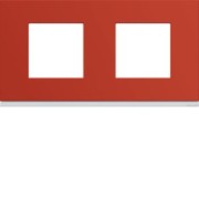 Plaque 2P H71 eglantine - APPAREILLAGE MURAL GALLERY HAGER WXP0612