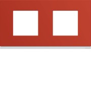 Plaque 2P H71 eglantine - APPAREILLAGE MURAL GALLERY HAGER WXP0612