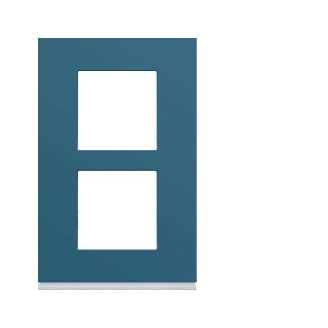 Plaque plastique2P V57 river - APPAREILLAGE MURAL GALLERY HAGER WXP0722