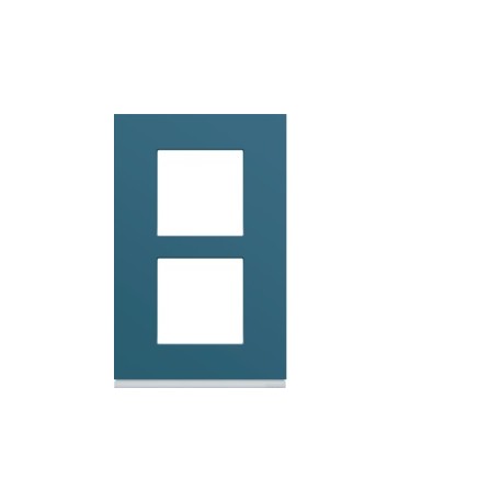 Plaque plastique2P V57 river - APPAREILLAGE MURAL GALLERY HAGER WXP0722