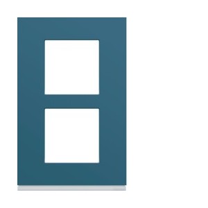 Plaque plastique2P V57 river - APPAREILLAGE MURAL GALLERY HAGER WXP0722