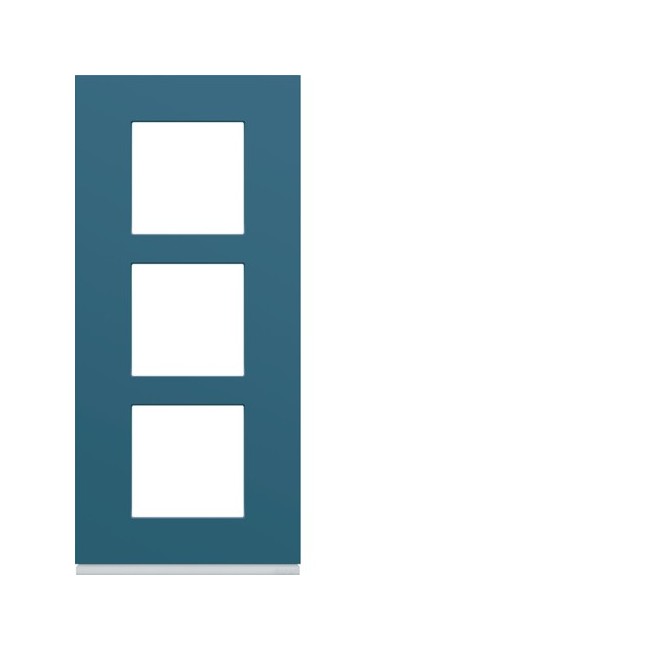 Plaque plastique3P V57 river - APPAREILLAGE MURAL GALLERY HAGER WXP0723