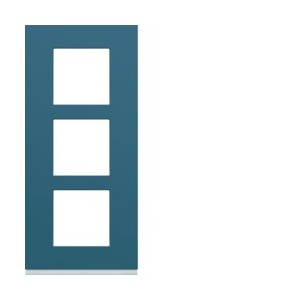 Plaque plastique3P V57 river - APPAREILLAGE MURAL GALLERY HAGER WXP0723