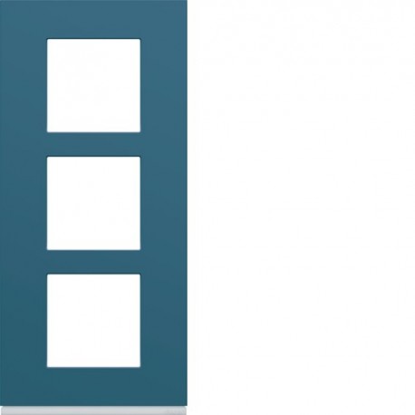 Plaque plastique3P V57 river - APPAREILLAGE MURAL GALLERY HAGER WXP0723