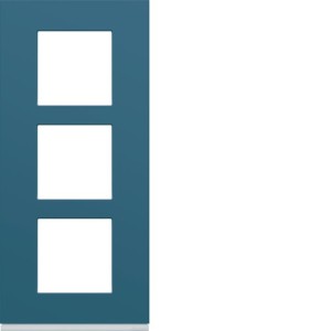 Plaque plastique3P V57 river - APPAREILLAGE MURAL GALLERY HAGER WXP0723