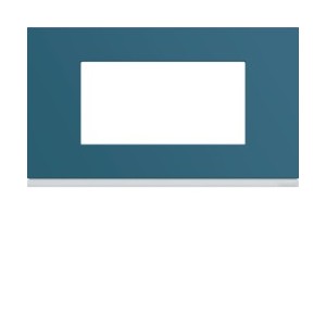 Plaque plastique4M E57 river - APPAREILLAGE MURAL GALLERY HAGER WXP0734