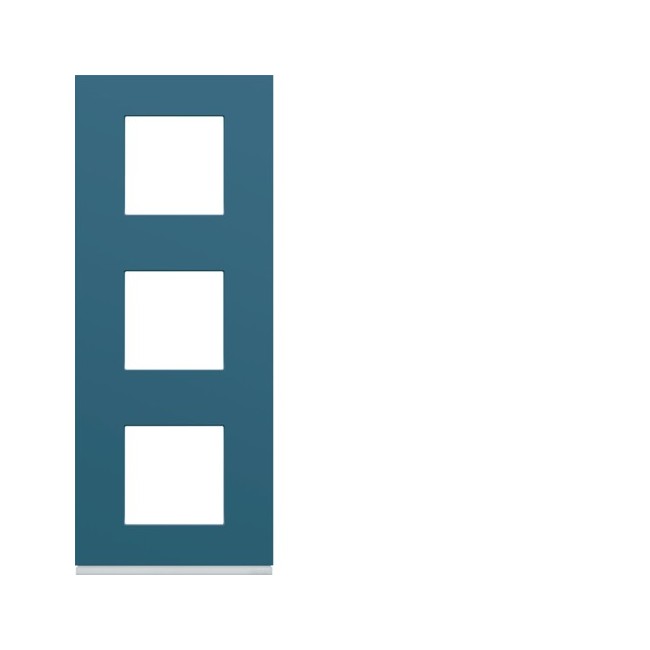 Plaque plastique3P V71 river - APPAREILLAGE MURAL GALLERY HAGER WXP0743