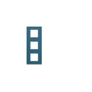 Plaque plastique3P V71 river - APPAREILLAGE MURAL GALLERY HAGER WXP0743