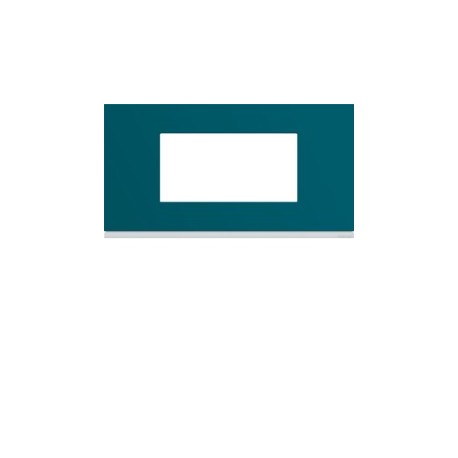 Plaque plastique 4M E71 peacoc - APPAREILLAGE MURAL GALLERY HAGER WXP0804