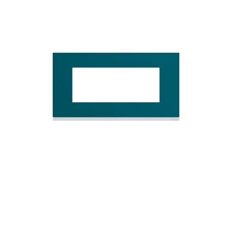 Plaque plastique 5M E71 peacoc - APPAREILLAGE MURAL GALLERY HAGER WXP0805