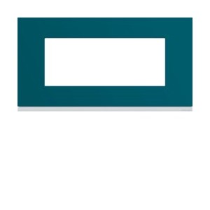 Plaque plastique 5M E71 peacoc - APPAREILLAGE MURAL GALLERY HAGER WXP0805