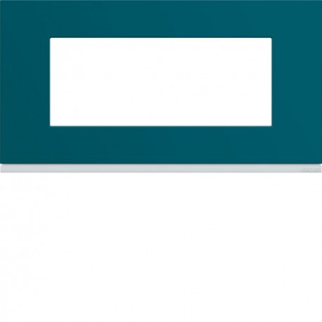 Plaque plastique 5M E71 peacoc - APPAREILLAGE MURAL GALLERY HAGER WXP0805