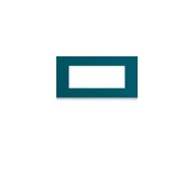 Plaque plastique 5M E71 peacoc - APPAREILLAGE MURAL GALLERY HAGER WXP0805