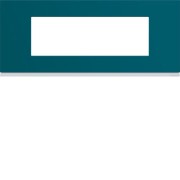 Plaque plastique 6M E57 peacoc - APPAREILLAGE MURAL GALLERY HAGER WXP0806