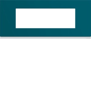 Plaque plastique 6M E57 peacoc - APPAREILLAGE MURAL GALLERY HAGER WXP0806