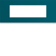 Plaque plastique 6M E57 peacoc - APPAREILLAGE MURAL GALLERY HAGER WXP0806