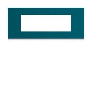 Plaque plastique 6M E57 peacoc - APPAREILLAGE MURAL GALLERY HAGER WXP0806