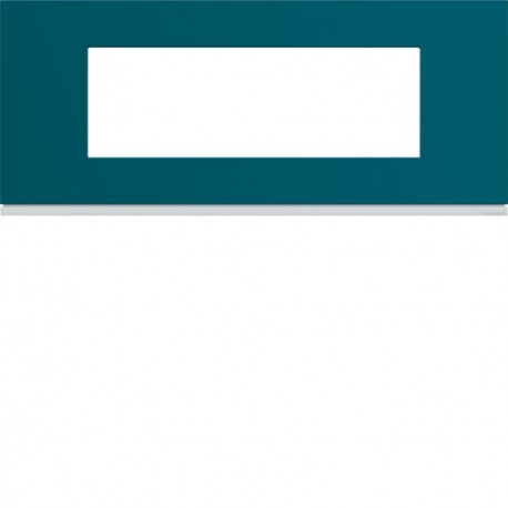 Plaque plastique 6M E57 peacoc - APPAREILLAGE MURAL GALLERY HAGER WXP0806