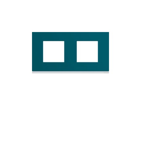 Plaque plastique 2P H71 peacoc - APPAREILLAGE MURAL GALLERY HAGER WXP0812