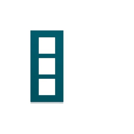 Plaque plastique 3P V57 peacoc - APPAREILLAGE MURAL GALLERY HAGER WXP0823