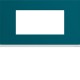 Plaque plastique 4M E57 peacoc - APPAREILLAGE MURAL GALLERY HAGER WXP0834