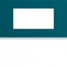 Plaque plastique 4M E57 peacoc - APPAREILLAGE MURAL GALLERY HAGER WXP0834