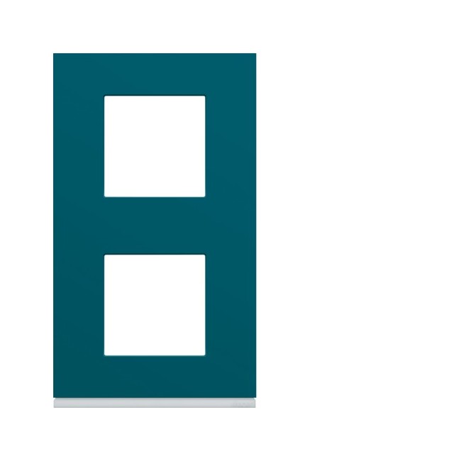 Plaque plastique 2P V71 peacoc - APPAREILLAGE MURAL GALLERY HAGER WXP0842