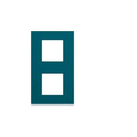 Plaque plastique 2P V71 peacoc - APPAREILLAGE MURAL GALLERY HAGER WXP0842