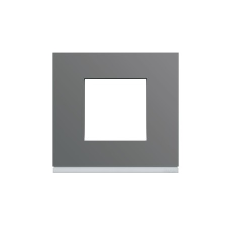 Plaque plastique 1P taupe - APPAREILLAGE MURAL GALLERY HAGER WXP0902
