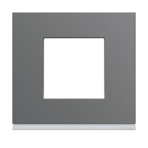 Plaque plastique 1P taupe - APPAREILLAGE MURAL GALLERY HAGER WXP0902