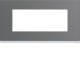 Plaque plastique 5M E71 taupe - APPAREILLAGE MURAL GALLERY HAGER WXP0905