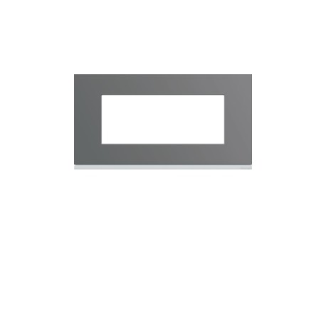 Plaque plastique 5M E71 taupe - APPAREILLAGE MURAL GALLERY HAGER WXP0905