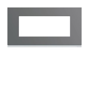 Plaque plastique 5M E71 taupe - APPAREILLAGE MURAL GALLERY HAGER WXP0905