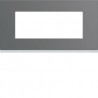 Plaque plastique 5M E71 taupe - APPAREILLAGE MURAL GALLERY HAGER WXP0905