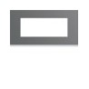 Plaque plastique 5M E71 taupe - APPAREILLAGE MURAL GALLERY HAGER WXP0905