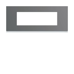 Plaque plastique 6M E57 taupe - APPAREILLAGE MURAL GALLERY HAGER WXP0906