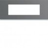 Plaque plastique 6M E57 taupe - APPAREILLAGE MURAL GALLERY HAGER WXP0906