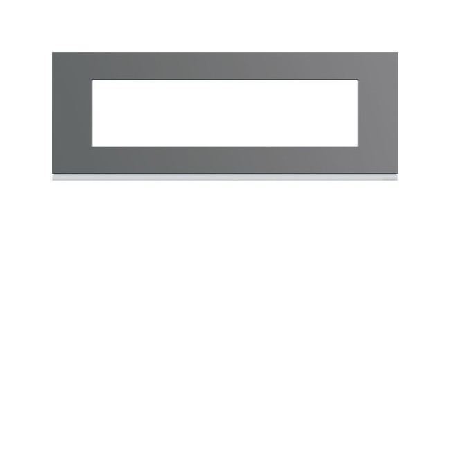 Plaque plastique 8M E71 taupe - APPAREILLAGE MURAL GALLERY HAGER WXP0908