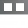Plaque plastique 2P H71 taupe - APPAREILLAGE MURAL GALLERY HAGER WXP0912